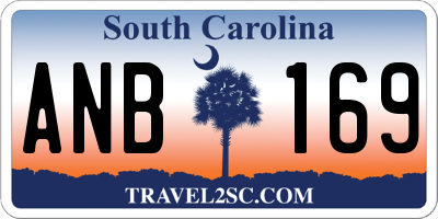 SC license plate ANB169