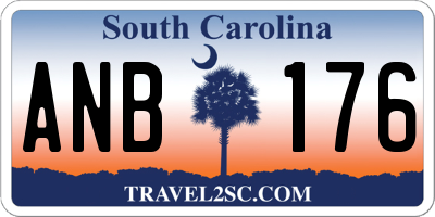 SC license plate ANB176