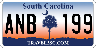 SC license plate ANB199