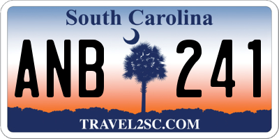 SC license plate ANB241