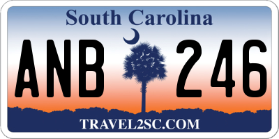SC license plate ANB246