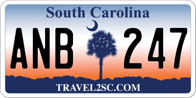 SC license plate ANB247