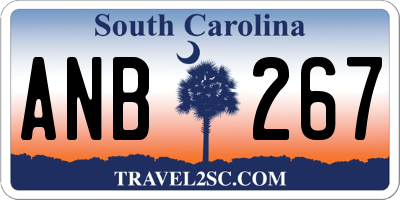 SC license plate ANB267