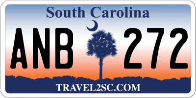 SC license plate ANB272