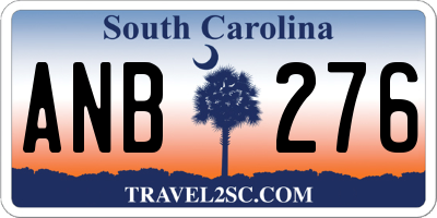 SC license plate ANB276