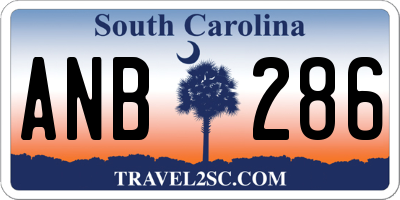 SC license plate ANB286