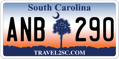 SC license plate ANB290