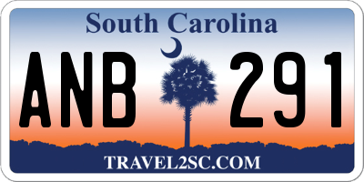 SC license plate ANB291