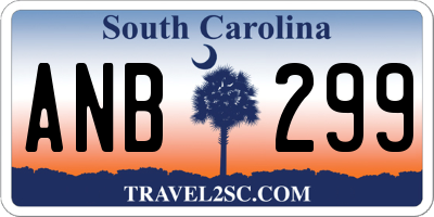 SC license plate ANB299