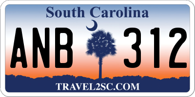 SC license plate ANB312