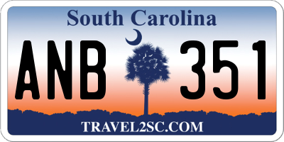 SC license plate ANB351