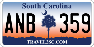 SC license plate ANB359