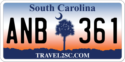 SC license plate ANB361