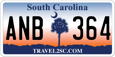 SC license plate ANB364