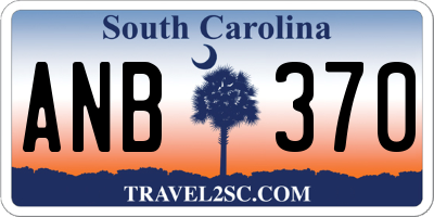 SC license plate ANB370