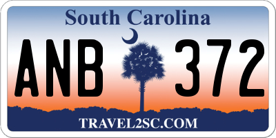 SC license plate ANB372