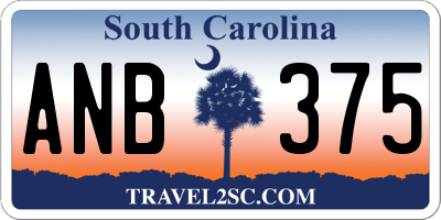SC license plate ANB375