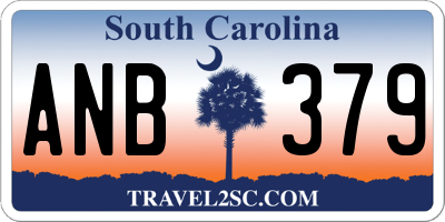 SC license plate ANB379
