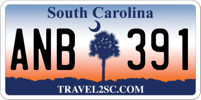 SC license plate ANB391