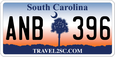 SC license plate ANB396