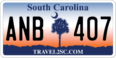 SC license plate ANB407