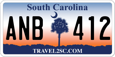 SC license plate ANB412