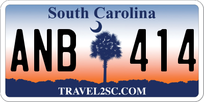 SC license plate ANB414