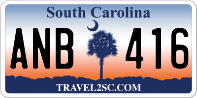SC license plate ANB416