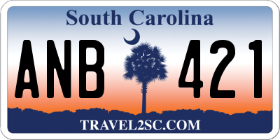SC license plate ANB421