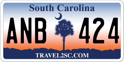 SC license plate ANB424