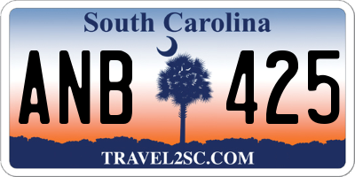 SC license plate ANB425