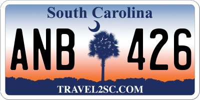 SC license plate ANB426