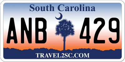 SC license plate ANB429