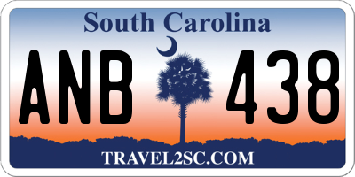 SC license plate ANB438