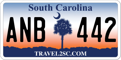 SC license plate ANB442