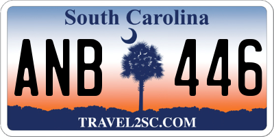 SC license plate ANB446