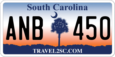 SC license plate ANB450