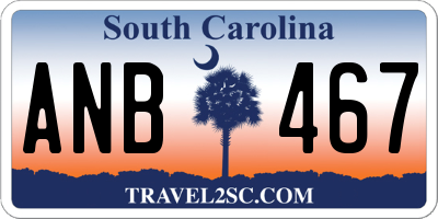 SC license plate ANB467