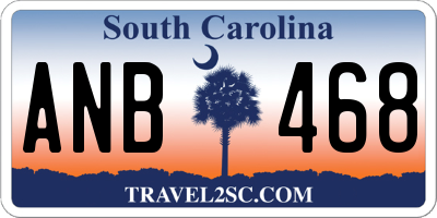 SC license plate ANB468