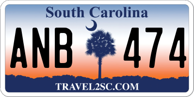 SC license plate ANB474