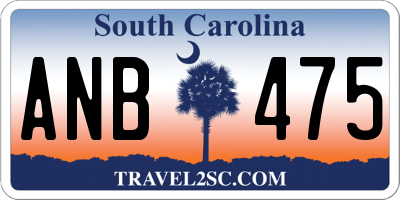SC license plate ANB475