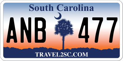 SC license plate ANB477