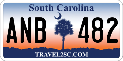 SC license plate ANB482
