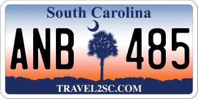SC license plate ANB485