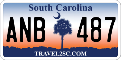 SC license plate ANB487