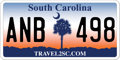 SC license plate ANB498