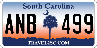 SC license plate ANB499