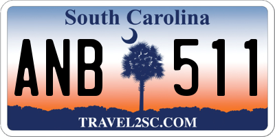 SC license plate ANB511