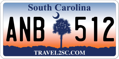 SC license plate ANB512