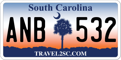 SC license plate ANB532